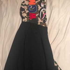 BAPE A BATHING APE CAMO SHARK FULL ZIP HOODIE